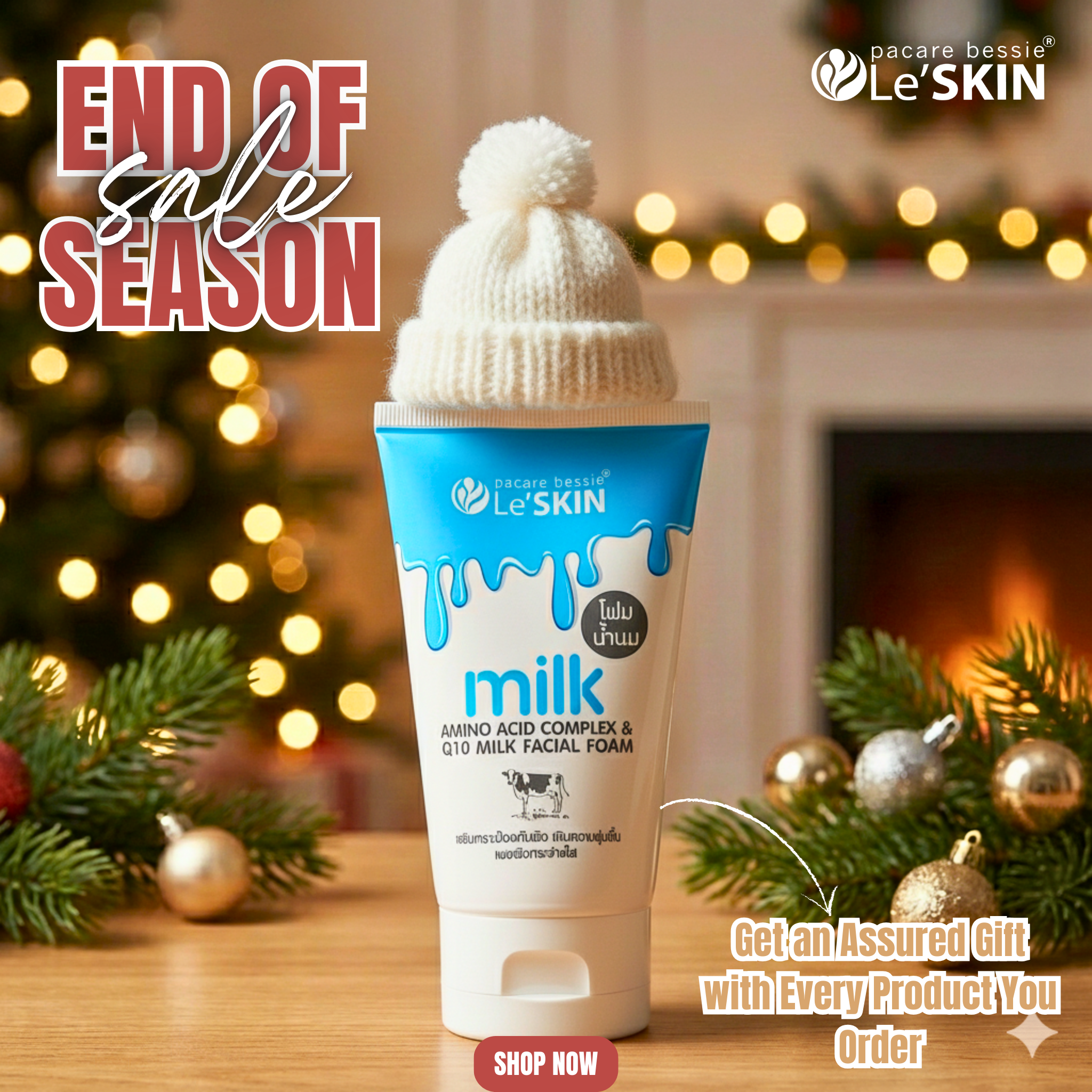 Ultra-Gentle Milk Facial Foam Cleanser