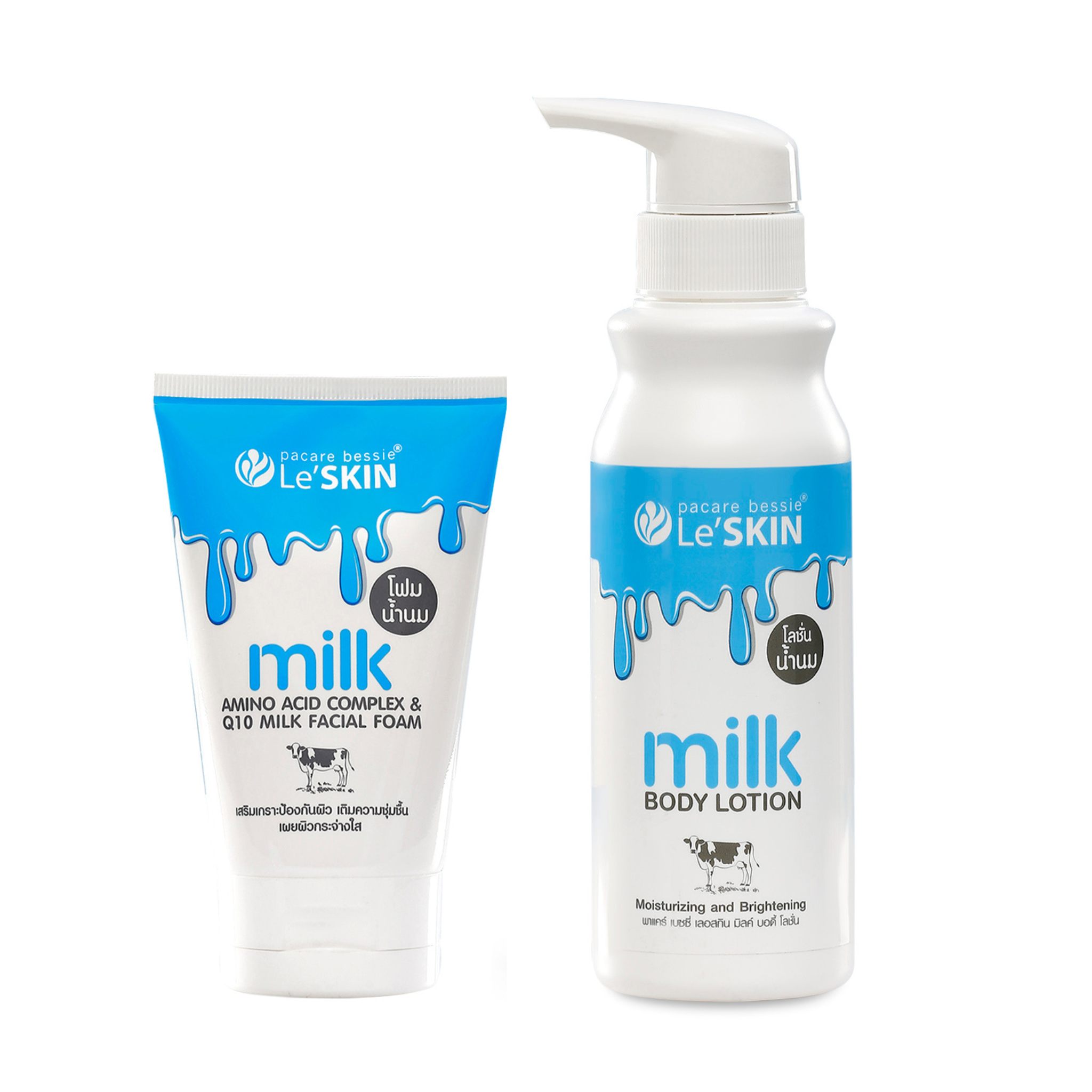 Facial Foam + Body Lotion = Milk Cleanse & Hydrate Duo